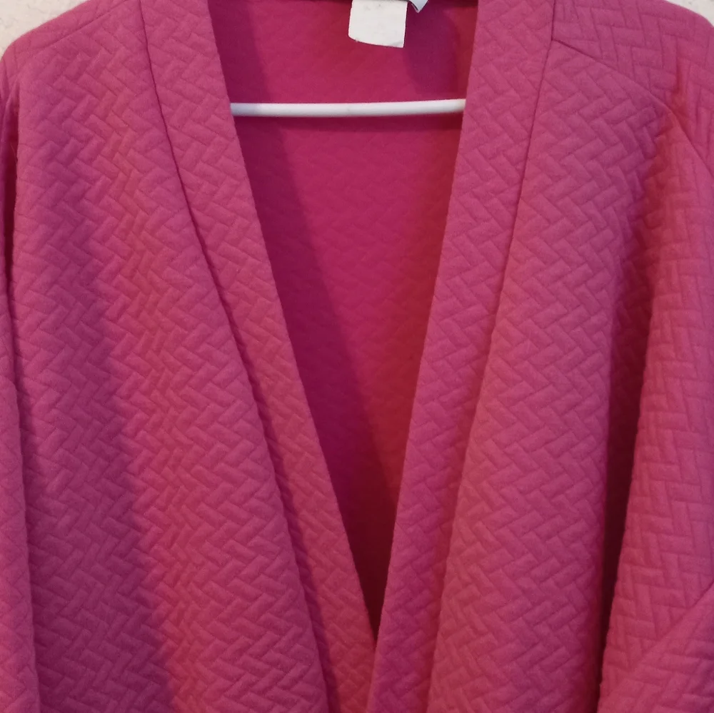 Plus Size Pink Quilted Sweater - Picture 2 of 9